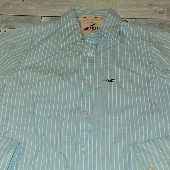 Blue Hollister Button Down Shirt sz Large - Picture 2 of 4